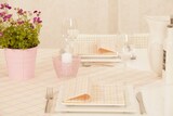 thumbnail of Sovie HOME Serviette Emil in Rosa aus Linclass® Airlaid 40 x 40 cm, 12 Stück - Karo Muster Streifen Kariert