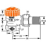 thumbnail of IMI Heimeier Thermostatventil-UT Eclipse Eck DN15