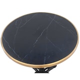 thumbnail of METRO PROFESSIONAL Table de terrasse GLORIA, pied en fonte, cerclage doré, Ø 61 x 74 cm, ronde, noir