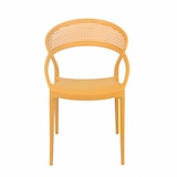 thumbnail of Lot de 4 chaises de terrasse jaune moutarde