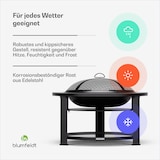 thumbnail of Merano Circolo 3-in-1-Feuerschale mit Grillfunktion als Tisch nutzbar 87 cm Durchmesser Hellgrau