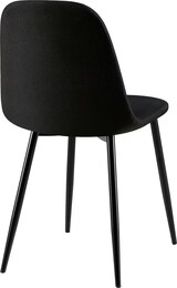 thumbnail of CHEFGASTRO 4er-Set Esszimmerstuhl ASPEN Stoff HxBxT 88x44x54cm Schwarz Küchenstuhl