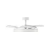 thumbnail of Pack 2 Ventiladores Techo Luz LED - Motor DC Silencioso 24V - 6 Velocidades Mando - 3240LM 50cm - Diseño Blanco Minimalista Clase A++