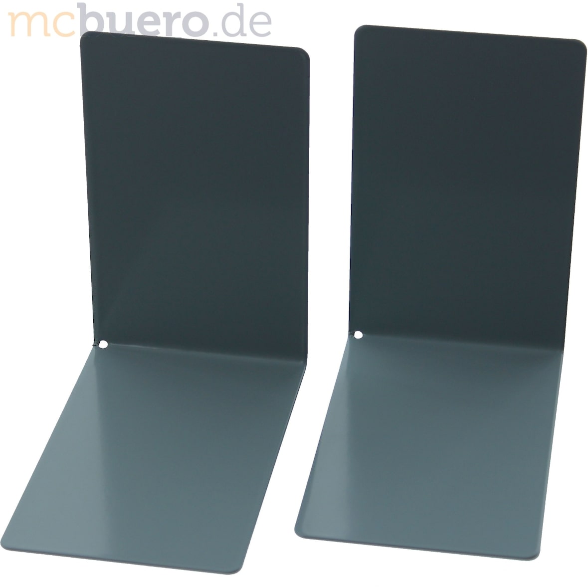 Buchstützen 85x140x140mm Metall grau VE=2 Stück