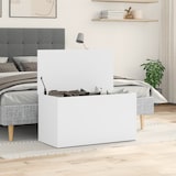 thumbnail of vidaXL Opbergkist 84x42x46 cm bewerkt hout wit