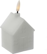 thumbnail of LED Kerze Haus Echtwachskerze in Hausform Lichthaus H: 11cm Timer weiß