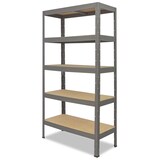 thumbnail of shelfplaza PRO 200x50x45 cm Schwerlastregal in grau mit 5 Böden und 200 kg Traglast pro Boden