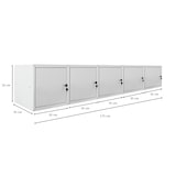 thumbnail of PROREGAL MegaDeal 5x Casier métallique verouillable CUBIC, HxLxP 35x35x35cm, Gris, Armoire à casier cube, consigne polyvalente, vestiaire