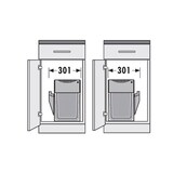 thumbnail of Hailo Abfallsammler 3666831 plus TZ Swing Terzett 3x 10 Liter