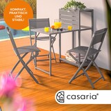 thumbnail of CASARIA® 2er Set Gartenstühle Klappbar Grau