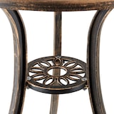 thumbnail of tectake Conjunto de mesa y sillas Lyon para 2 personas, de aluminio resistente a la intemperie  Negro/Gris