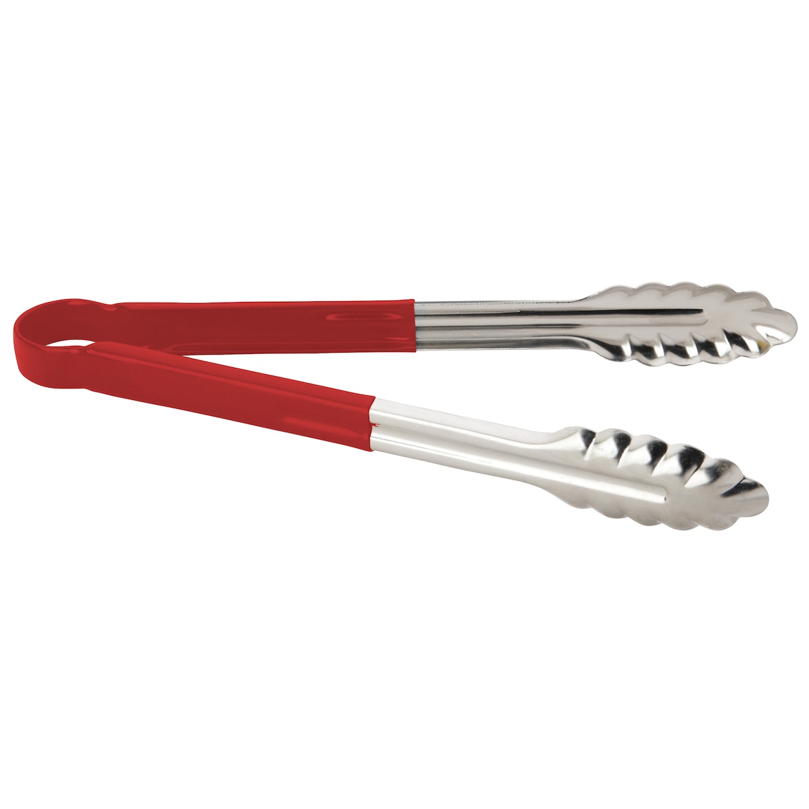 METRO PROFESSIONAL Pinzas para servir, acero inoxidable/vinilo, 30 cm, rojo/plateado