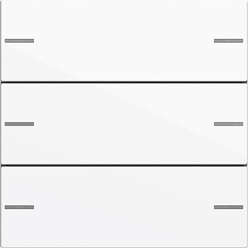 System 55 Tastwippe, KNX, Funkbus, reinweiß, glänzend, Kunststoff, Thermoplast, 575303