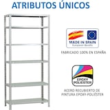 thumbnail of SimonRack Scaffali Metallo Garage 2000x900x400 mm, 6 Ripiani in Acciaio, Portata, 75 kg per Ripiano, Bianco – Advantage