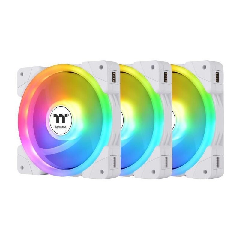 Thermaltake Swafan Ex12 Argb Sync (blanc) - Ventilateur 120mm Pour Boitier Pc