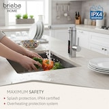 thumbnail of Grifo Calentador Agua Eléctrico Instantáneo de Mesa Bajo Consumo, Acero Inox, Display, Camping, Briebe,  IH1204, Acero Inoxidable