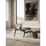 thumbnail of Retro Couchtische aus Mango Massivholz, 2er Set für stilvollen Wohnbereich. Schwarz, 100x50x42 cm | Kadima Design