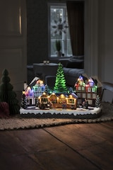 thumbnail of Konstsmide LED Szenerie Weihnachtsmarkt, mit Musik, 28 Dioden, Innentrafo/batteriebet., schwarzes Kabel, Batterie: 3 x AA 1,5V (exkl.) - 4236-000