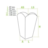 thumbnail of MONOUSO - Scatola Pop Corn Grande Kraft 150g 8,7x13x20,3cm (250 Pezzi)
