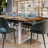 thumbnail of Set De 2 Soportes Velden Cuadrados Para Mesas Acero inoxidable/90 cm