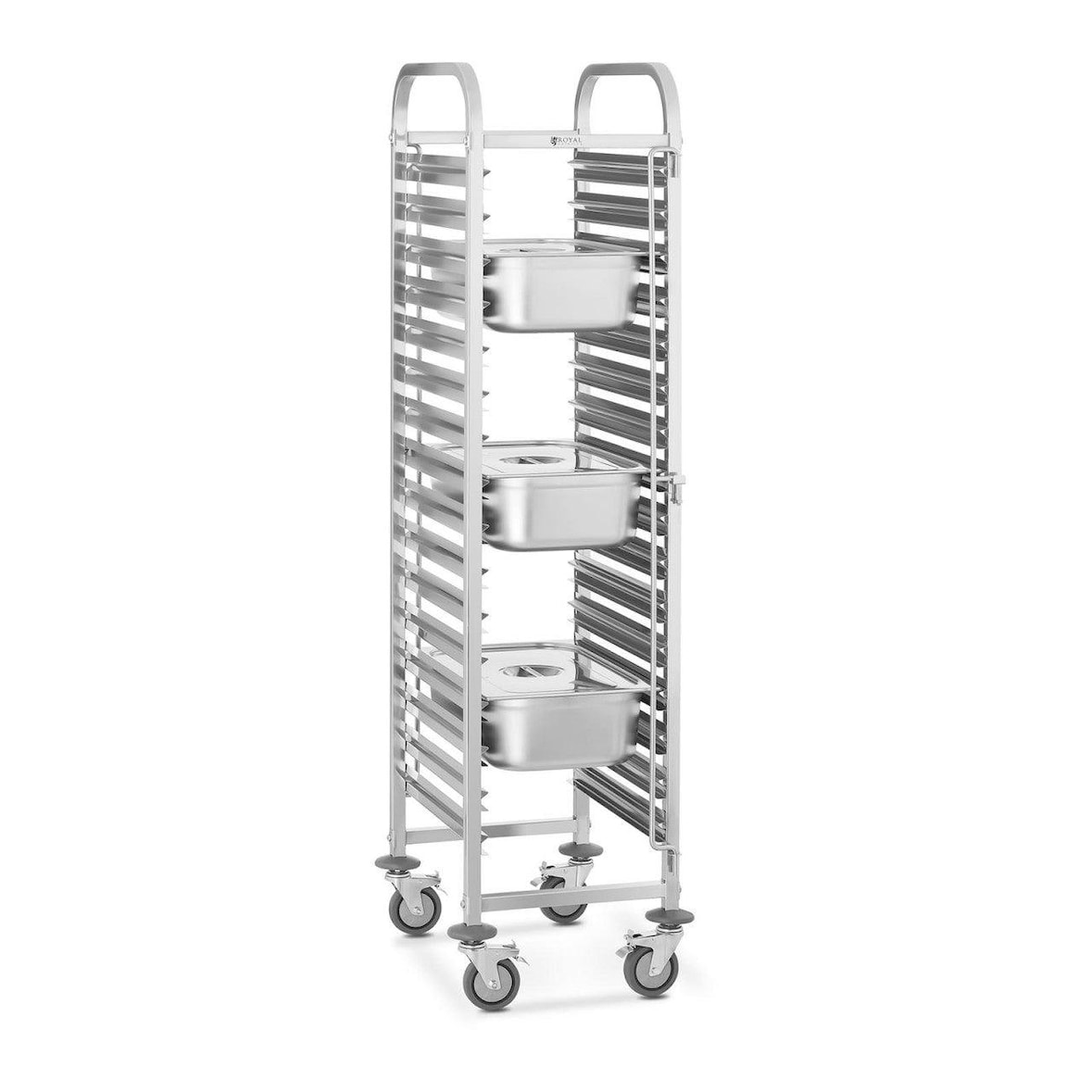 Helloshop26 - Carrello da trasporto 16 contenitori GN acciaio inox 14_0000960