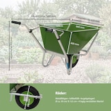 thumbnail of Hofkarre XL 220 L 300 kg Stahlfelge Luftrad Futterkarre Schubkarre Pferde Hof Stall