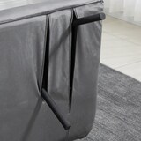 thumbnail of HOMCOM Divano Letto con Schienale Regolabile su 5 Livelli Grigio Scuro