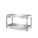 thumbnail of Tavolo inox con ripiano di fondo - Prof. 60  - 80x60x85H