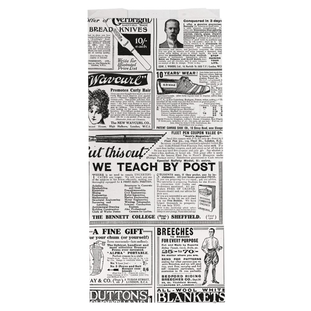 Garcia de Pou 500 Unités - Sacs Sandwichs 'Times' 35 G/M2 12+4X26 Cm Blanc Parch.Ingraissable