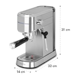 thumbnail of Futura Espressomaker 20 bar 1450 Watt 20 bar Wassertank: 1,25 Liter rostfreier Edelstahl Silber-Metallic
