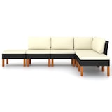 thumbnail of HELLOSHOP26 - Conjunto de muebles de jardín muebles de exterior 6 piezas con cojines resina tejida negro 02_0016923