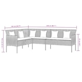 thumbnail of vidaXL 2-delige Tuinset met kussens poly rattan grijs