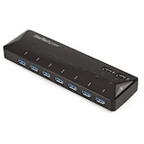 thumbnail of StarTech.com 7 Port USB 3.0 Hub plus dediziertem Ladeport - 2 x 2,4A Port - USB-Umschalter für die gemeinsame Nutzung von Peripheriegeräten