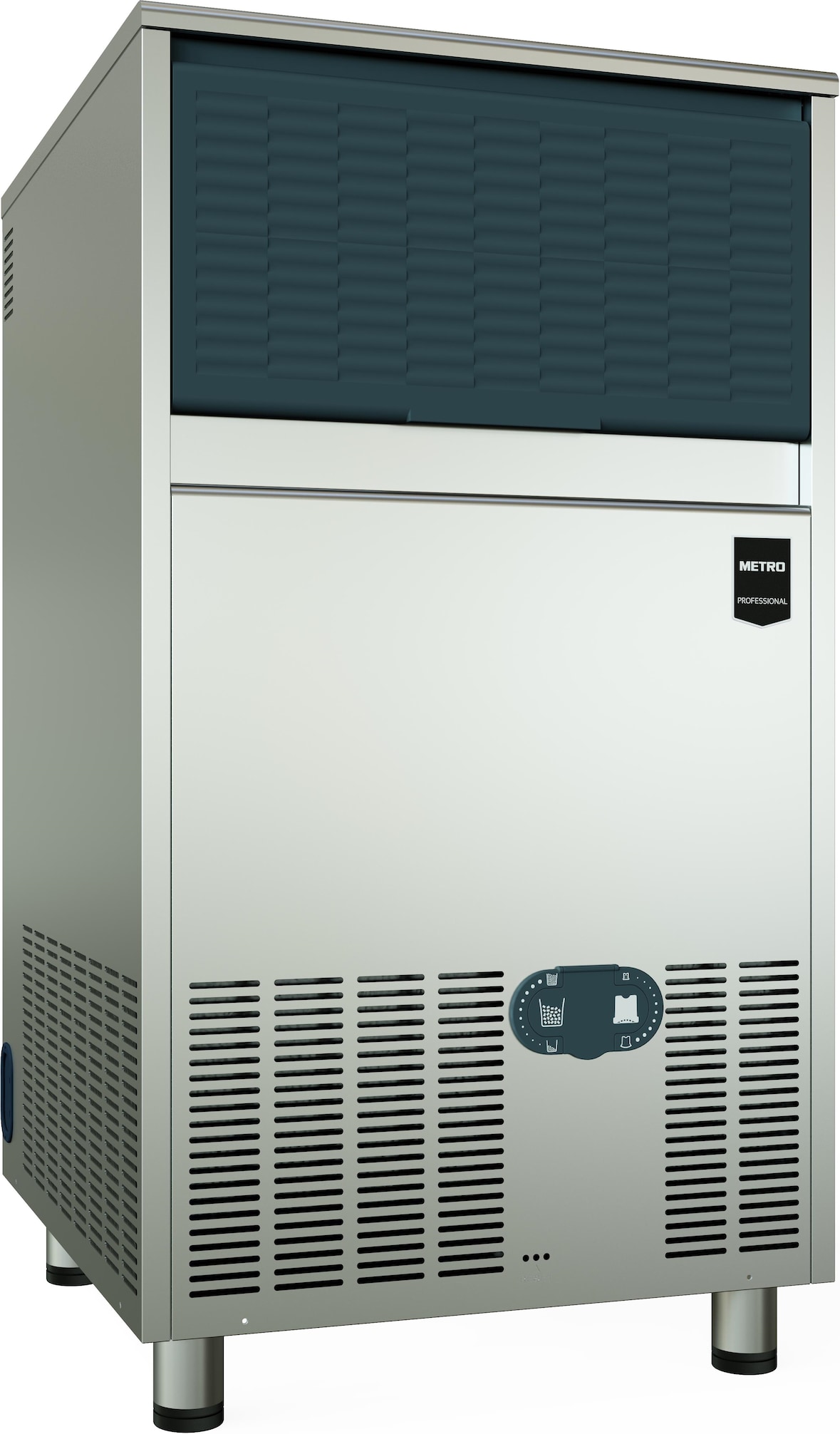 METRO Professional machine à glaçons GIM2075GA, 53.5 × 60 × 103.3 cm, 73 kg / 24 h, Type de glace : forme gourmet 20 g