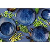 thumbnail of Palmer KIRYU Porzellan-Geschirrset 6 Personen, modernes Tafelservice 24-teilig, Kombiservice Porzellan, Geschirrset Dunkelblau