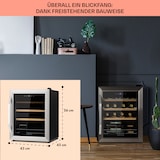 thumbnail of Klarstein Vinamour 16 Uno Weinkühlschrank 16Fl./42l 5-18°C 41dB Glas Edelstahl