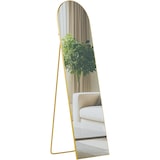 thumbnail of Décoshop26 - Espejo de pie o de pared 140 × 40 cm marco fino diseño elegante marco de metal dorado brillante 140x40 cm cristal 10_0008439