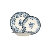 thumbnail of Novastyl - Lot 36 assiettes faustine en porcelaine blanche et bleue