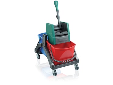 Leifheit Carro de limpieza profesional DUO - dos compartimentos