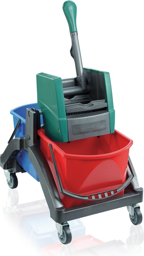 Leifheit Carro de limpieza profesional DUO - dos compartimentos