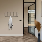 thumbnail of TOJ Living Wandkapstok – 16 haken – 90 cm – RVS – Mat zwart – Muurkapstok