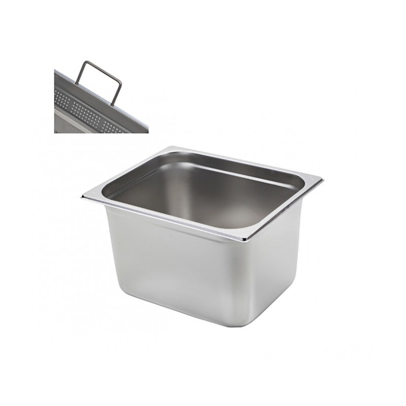 Vasca Inox Gn 1/2 Cm 32,5x26,5 H 20 C/manici A Scomparsa 12200/m