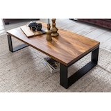 thumbnail of WOHNLING Couchtisch Holz Sofatisch mit Metallgestell Wohnzimmertisch Tisch