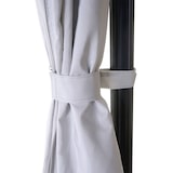 thumbnail of Hardtop Pergola HWC-C77, Garten Pavillon, Kunststoff-Dach Seitenwand Alu hellgrau 3x3m