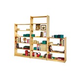 thumbnail of Möbilia Bücherregal | mit 4 Böden | Kiefer-Holz | B 80 x T 30 x H 170 cm | 19020057 | naturfarben lackiert | Serie REGAL