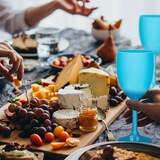 thumbnail of Relaxdays Weingläser Kunststoff, 12er Set, bruchfest & BPA-frei, 250 ml, Camping Gläser Mehrweg, Weißweingläser, türkis