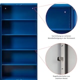 thumbnail of PROREGAL Stahlschrank BEE mit 10 lackierten Fachböden | HxBxT 195x120x42cm | Blau-Blau | Werkstattschrank Werkzeugschrank Aktenschrank