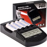 thumbnail of Kraftmax BC-4000 Pro Akku & USB Ladegerät + 8x LSD Plus Micro AAA 930mAh Akkus + 2 Box