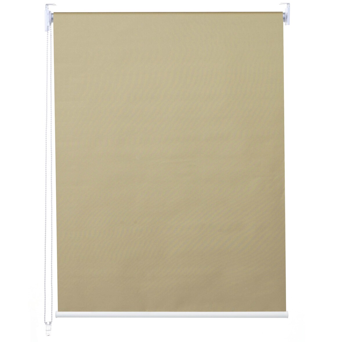 Rollo HWC-D52, Fensterrollo Seitenzugrollo Jalousie, 60x160cm Sonnenschutz Verdunkelung blickdicht ~ beige