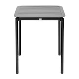 thumbnail of Table de terrasse carrée (70 x 70cm) et 4 chaises noir